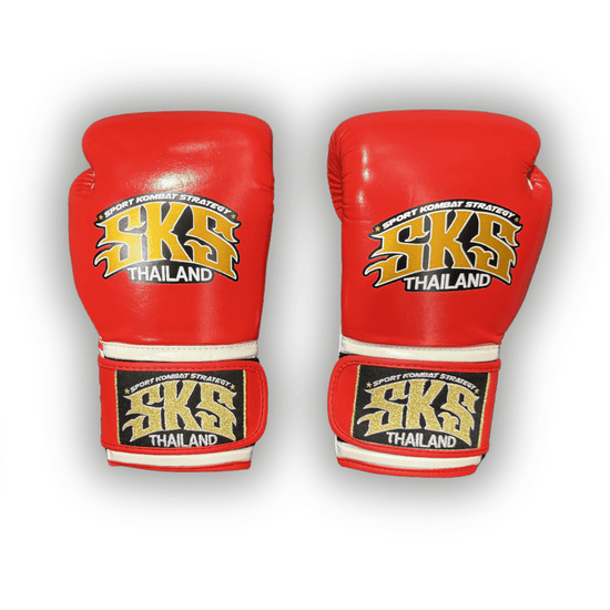 SKS Shadow Strike Hook and Loop Boxing Gloves Boxing Gloves SKS Red 10oz 