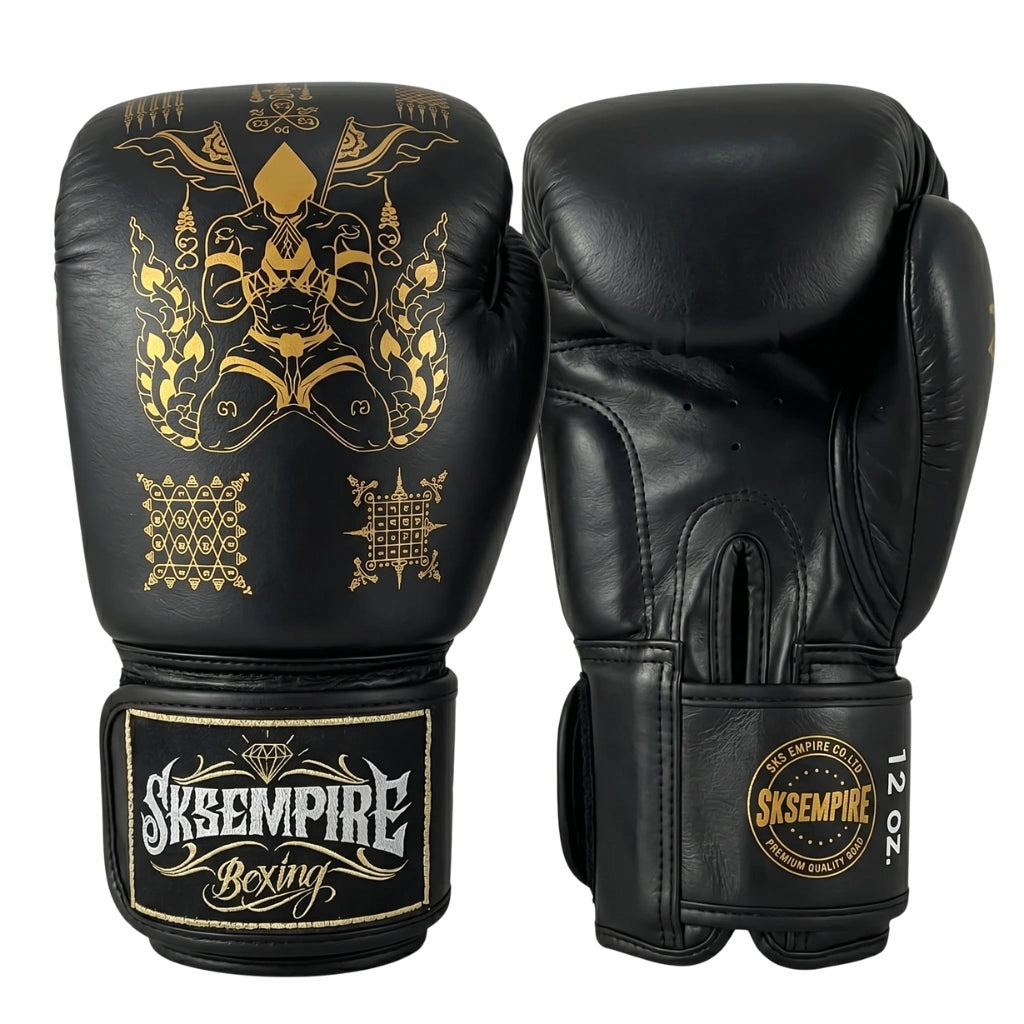 SKS Black Sakyant Muay Thai Gloves