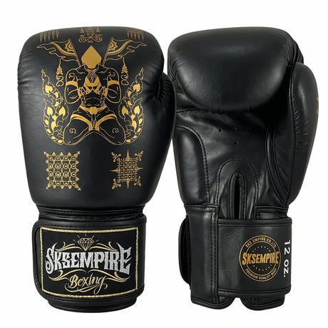 SKS Black Sakyant Muay Thai Gloves