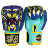SKS UV Tiger Blue Muay Thai Gloves