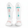 SKS Stickerbomb Muay Thai Shin Guards White