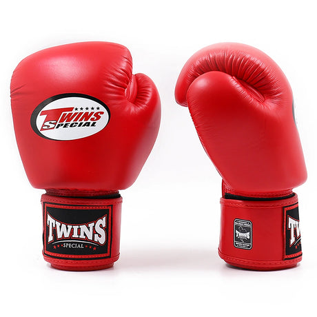 Twins BGVL3 Muay Thai Boxing Gloves Red, front pair