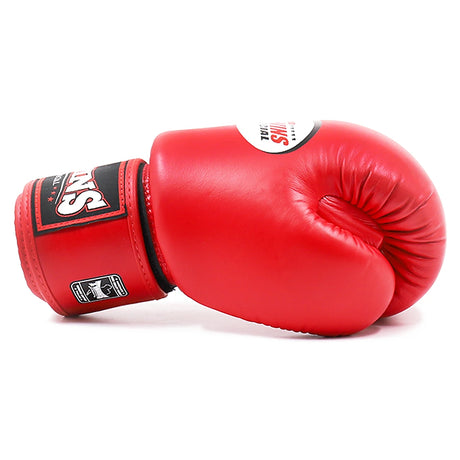 Twins BGVL3 Muay Thai Boxing Gloves Red, side profile