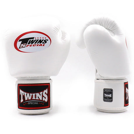 Twins BGVL3 Muay Thai Boxing Gloves White, front pair