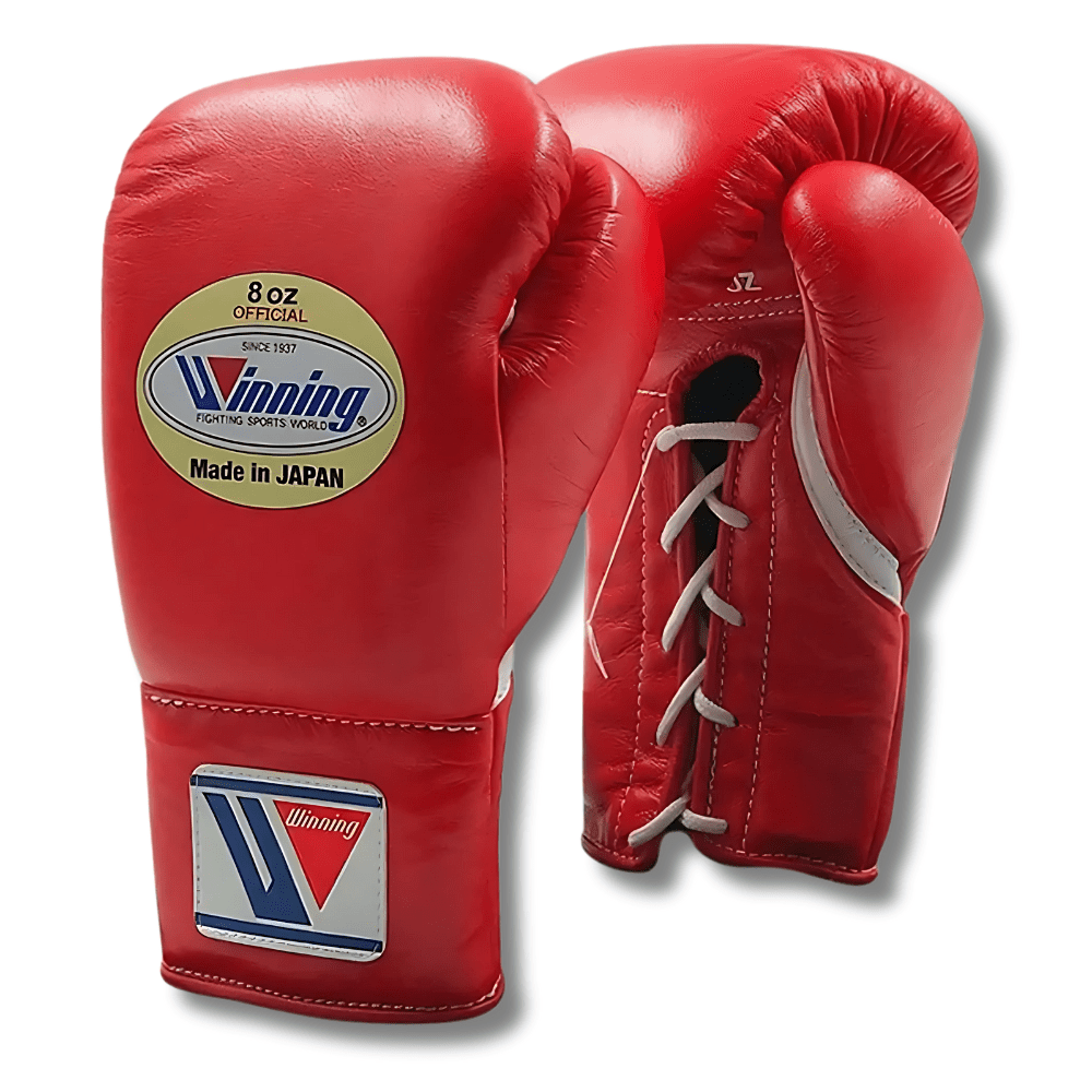 Winning MS-Series Lace Up Boxing Gloves Boxing Gloves Winning Red 8oz 