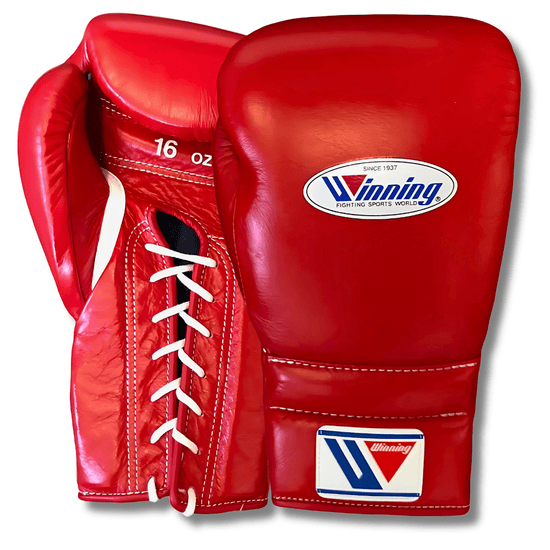 Winning MS-Series Lace Up Boxing Gloves Boxing Gloves Winning Red 12oz 