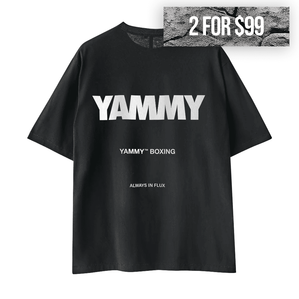 YAMMY Black Billboard T-Shirt T-Shirts Yammy Boxing 