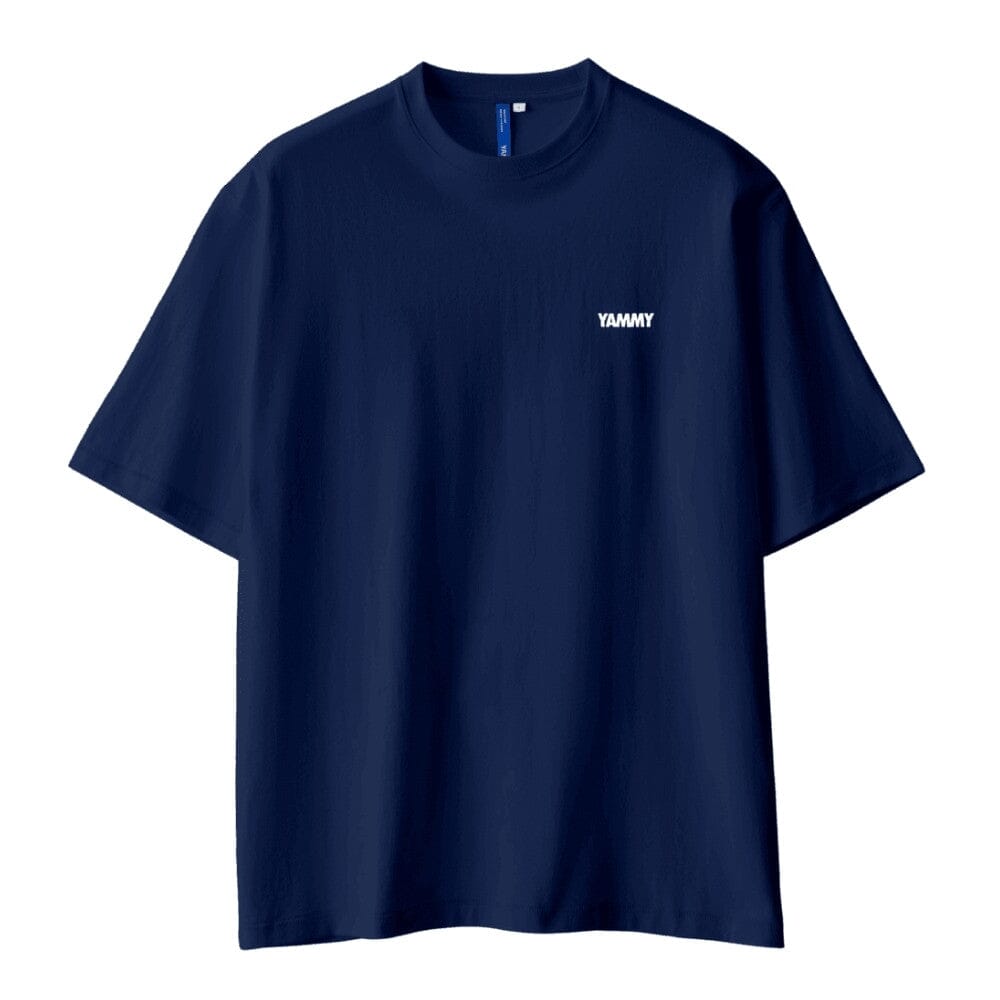 YAMMY Navy Billboard T-Shirt T-Shirts Yammy Boxing Navy/White X Small 