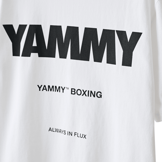 YAMMY White Billboard T-Shirt T-Shirts Yammy Boxing 