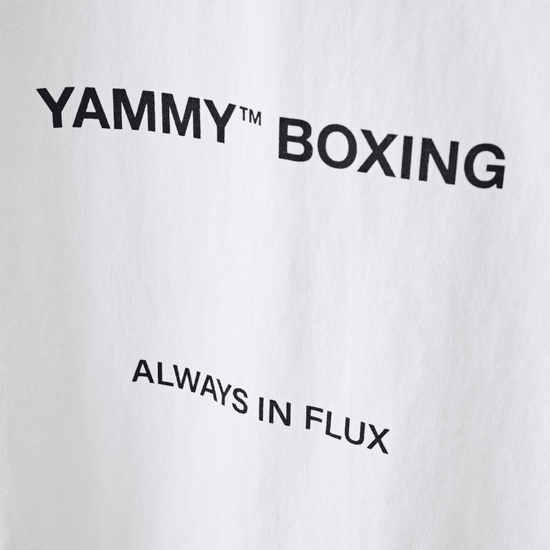 YAMMY White Billboard T-Shirt T-Shirts Yammy Boxing 