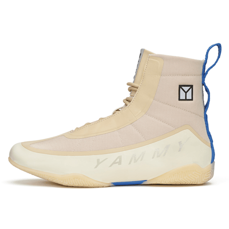 YAMMY Flux Beige Mid Boxing Shoes Boxing Shoes Yammy Boxing 