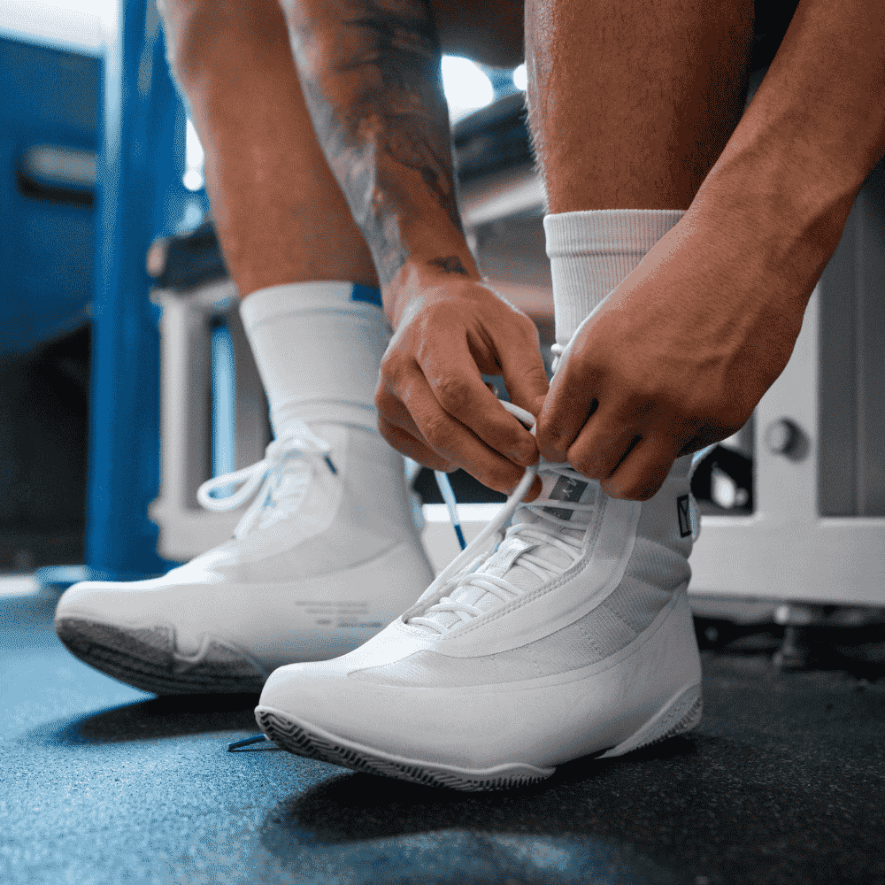 YAMMY Flux Whiteout Mid Boxing Shoes Boxing Shoes Yammy Boxing 