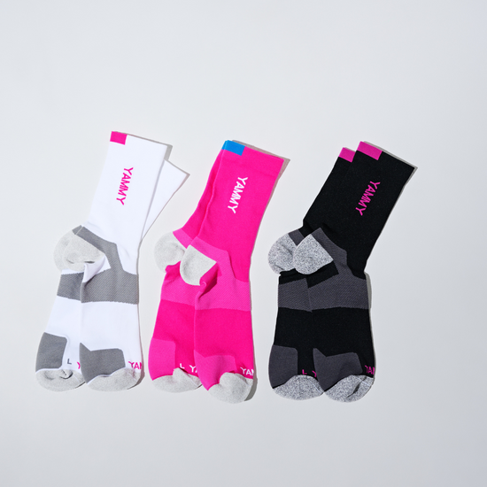 YAMMY Boxing Pink Flux Mid Tech Socks