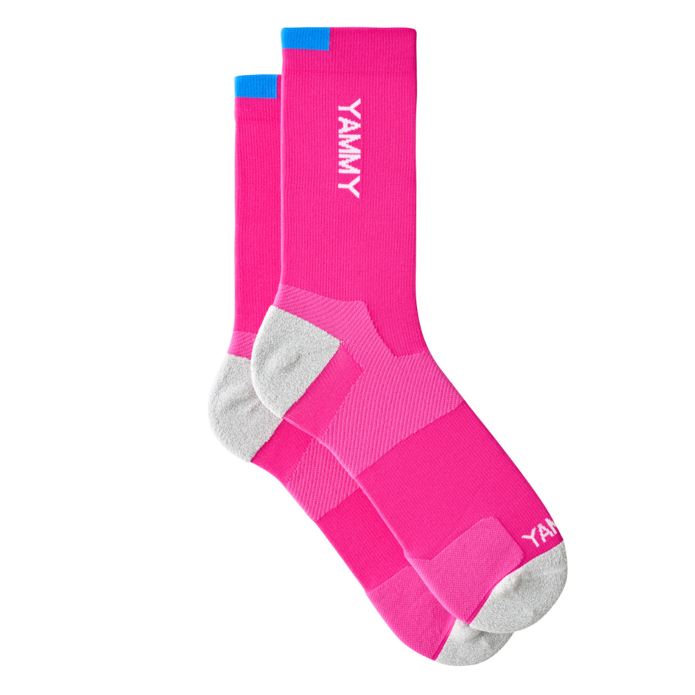 YAMMY Boxing Pink Flux Mid Tech Socks