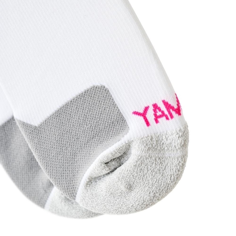 YAMMY Boxing White/Pink Flux Mid Tech Socks Boxing Socks Yammy Boxing 