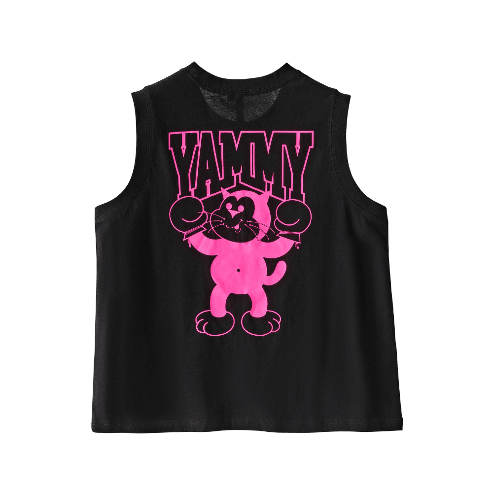 YAMMY Womens Cat Tank Training Shirts Yammy Boxing 