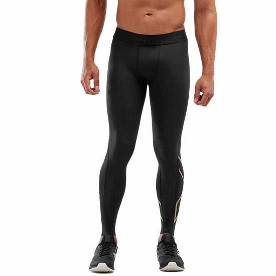 Load image into Gallery viewer, 2XU MCS X Training Comp Tights Black/Gold Front
