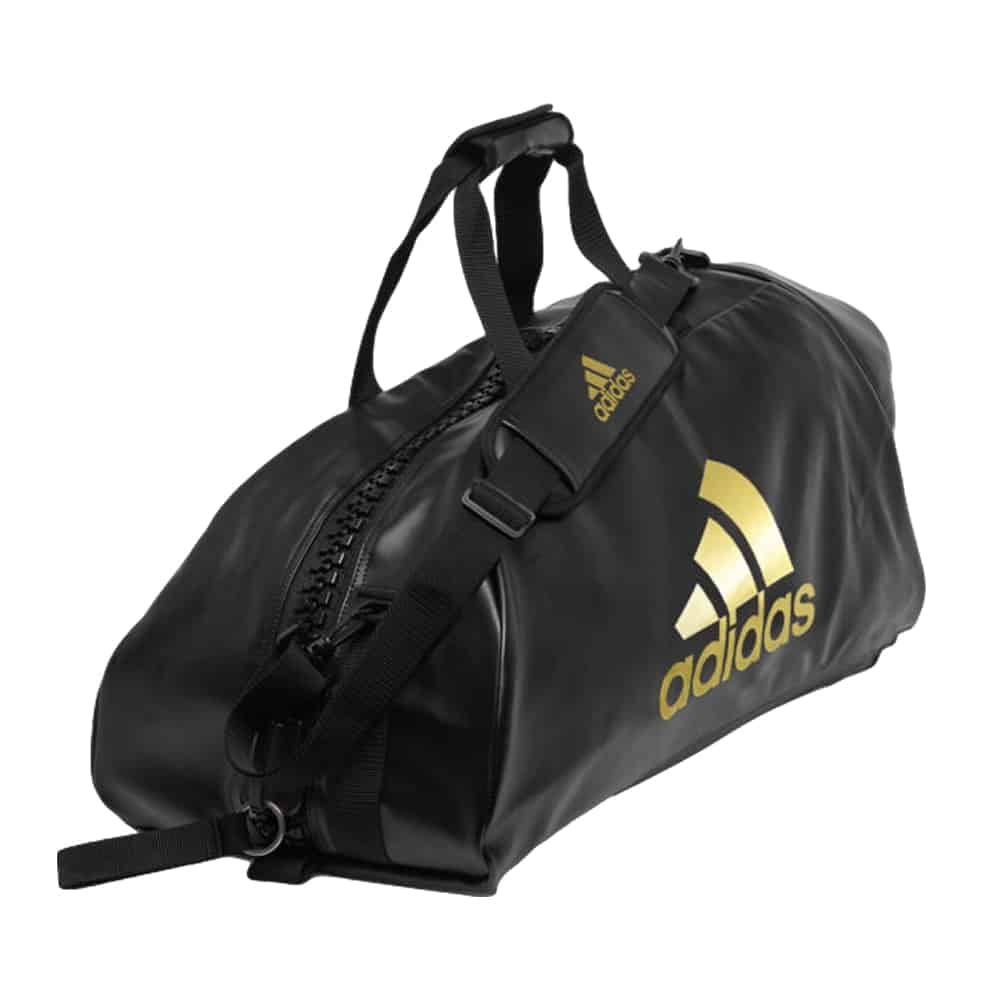 Load image into Gallery viewer, adidas 2 in 1 Bag Black Zip Left Side
