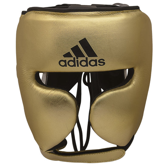 adidas adiStar Pro Leather Head Guard Metallic Gold Front