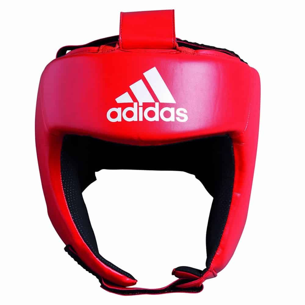 adidas AIBA Approved Boxing Head Gear Red Front
