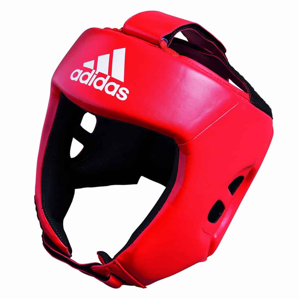 adidas AIBA Approved Boxing Head Gear Red Side