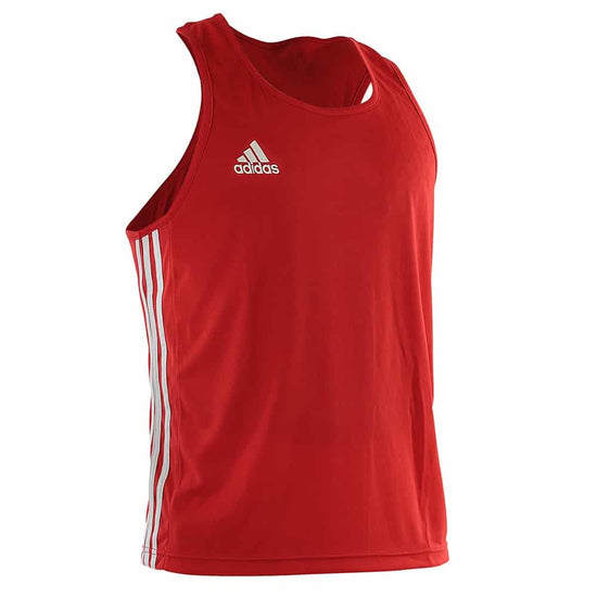adidas AIBA Unisex Boxing Top Red Front