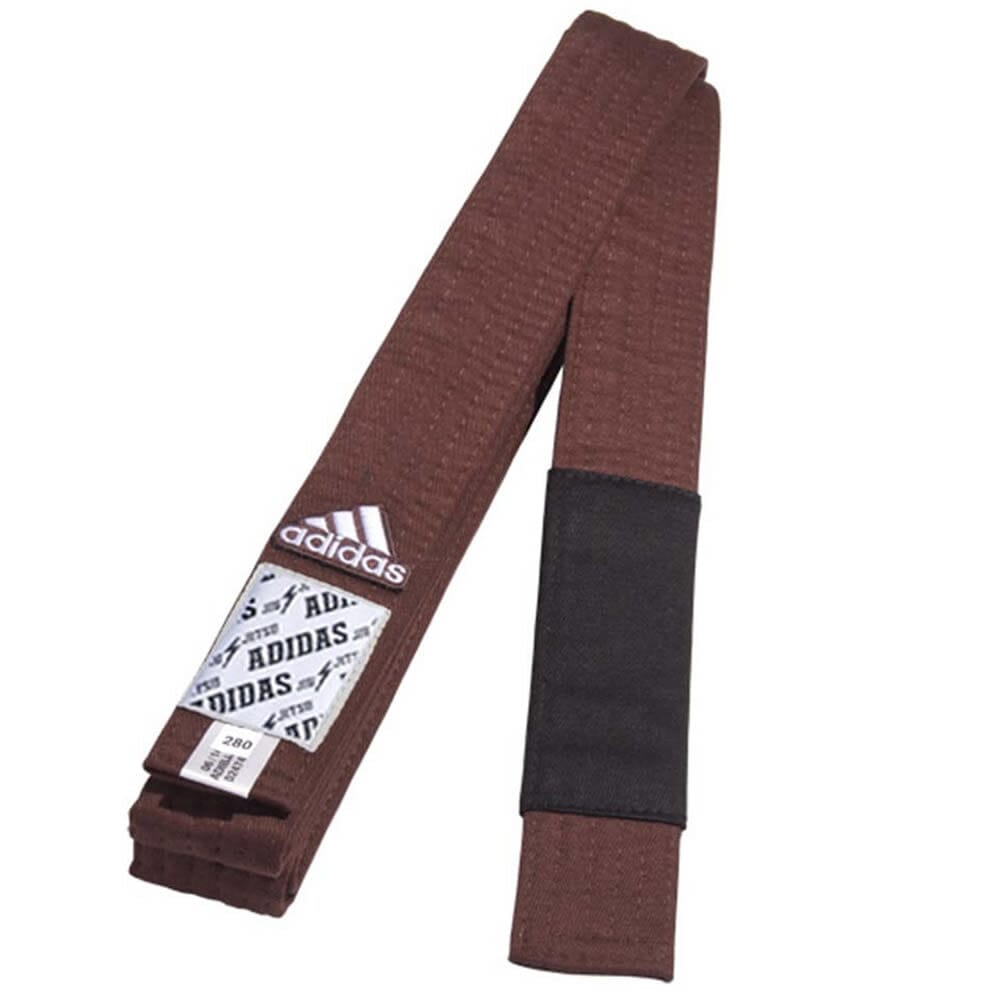 adidas BJJ Belt With Black Tip BJJ Belts Adidas Brown A1