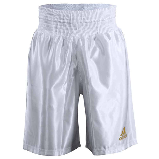 adidas Multi Boxing Shorts Satin White Front