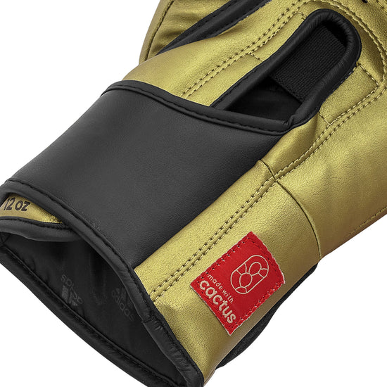 adidas Tilt 350 Pro Training Gloves Hook and Loop Black/Gold Cactus Logo