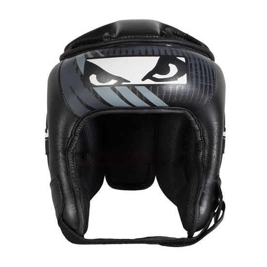 Load image into Gallery viewer, Bad Boy Accelerate Youth Head Guard Black Front
