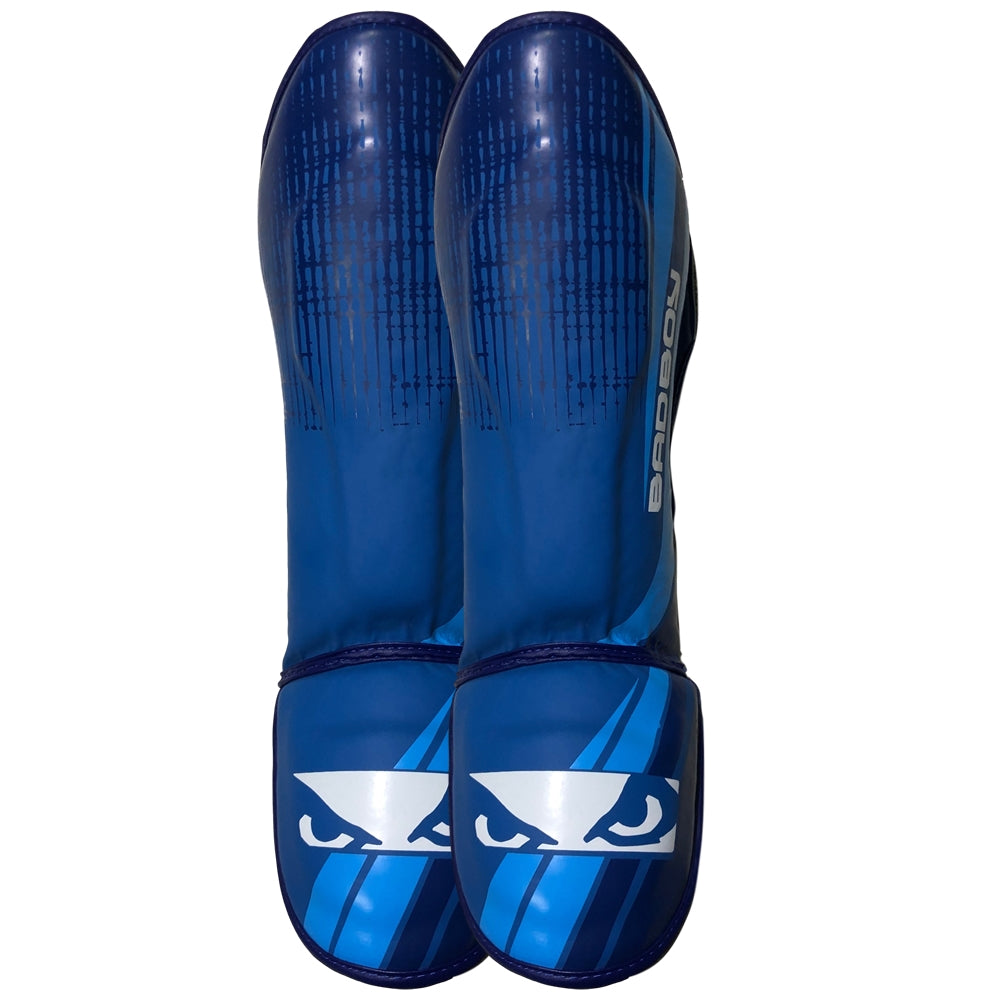 Load image into Gallery viewer, Bad Boy Accelerate Youth Shin Guards Blue
