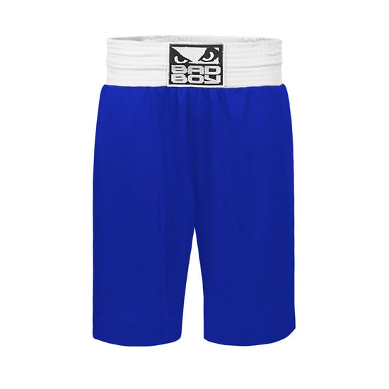 Load image into Gallery viewer, Bad Boy Stinger Amateur Boxing Shorts Blue Front
