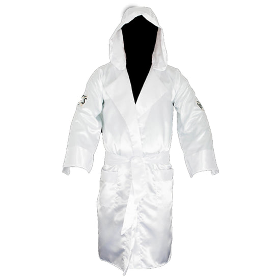 Cleto Reyes Boxing Robe with Hood White Front