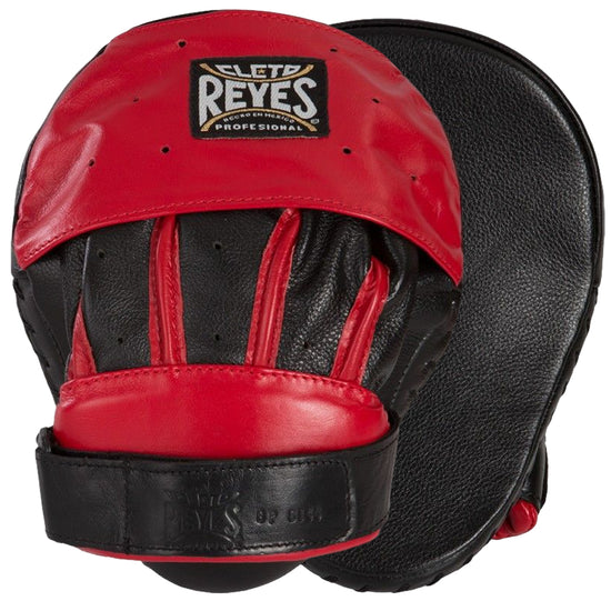 Cleto Reyes Curve Punch Mitts Velcro Closure Black Red