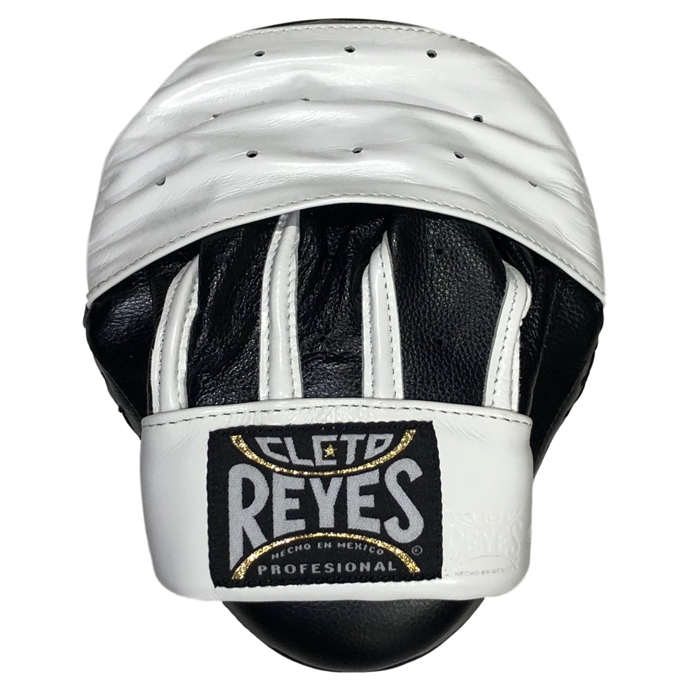 Load image into Gallery viewer, Cleto Reyes Curved Punch Mitts Black/White Back
