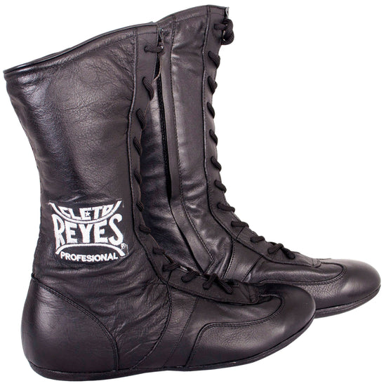 Load image into Gallery viewer, Cleto Reyes Leather High Top Boxing Shoes Black
