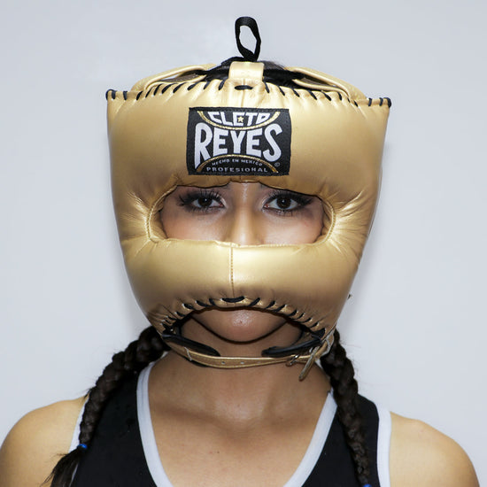 Load image into Gallery viewer, Cleto Reyes Traditional Headgear with Nylon Face Bar

