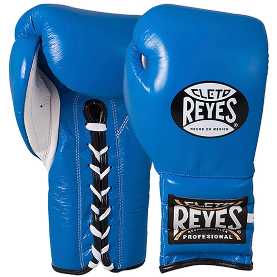 Load image into Gallery viewer, Cleto Reyes Training Boxing Gloves with Laces 12oz 14oz 16oz Blue
