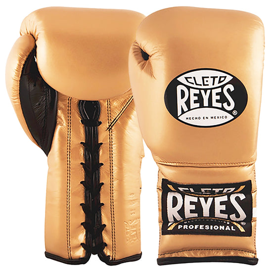 Cleto Reyes Training Boxing Gloves with Laces 12oz 14oz 16oz Gold