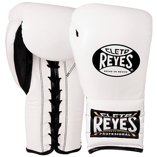 Cleto Reyes Training Boxing Gloves with Laces 12oz 14oz 16oz White