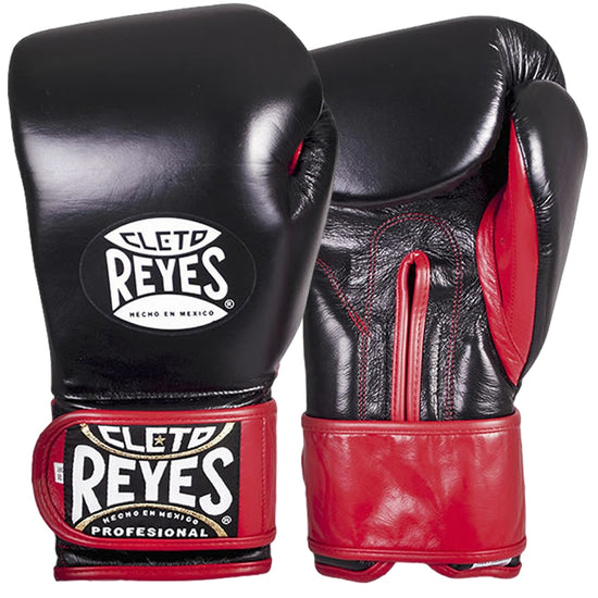 Load image into Gallery viewer, Cleto Reyes Training Gloves with Extra Padding 14oz 16oz Black/Red
