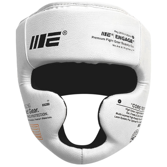 Engage W.I.P Series Head Guard White Front