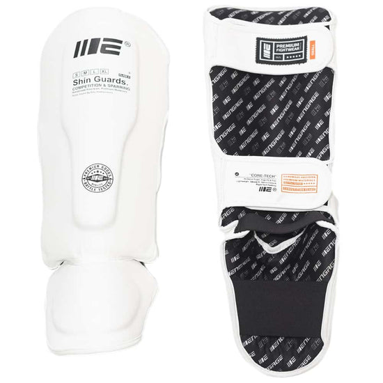 Load image into Gallery viewer, Engage W.I.P Series Shin Guards White Front
