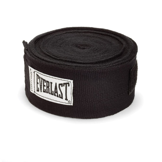 Load image into Gallery viewer, Everlast 180 Inch Hand Wraps Black
