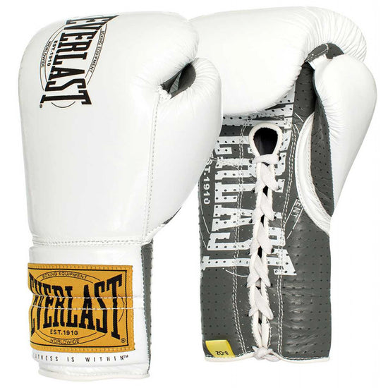 Load image into Gallery viewer, Everlast 1910 Classic Fight Gloves White
