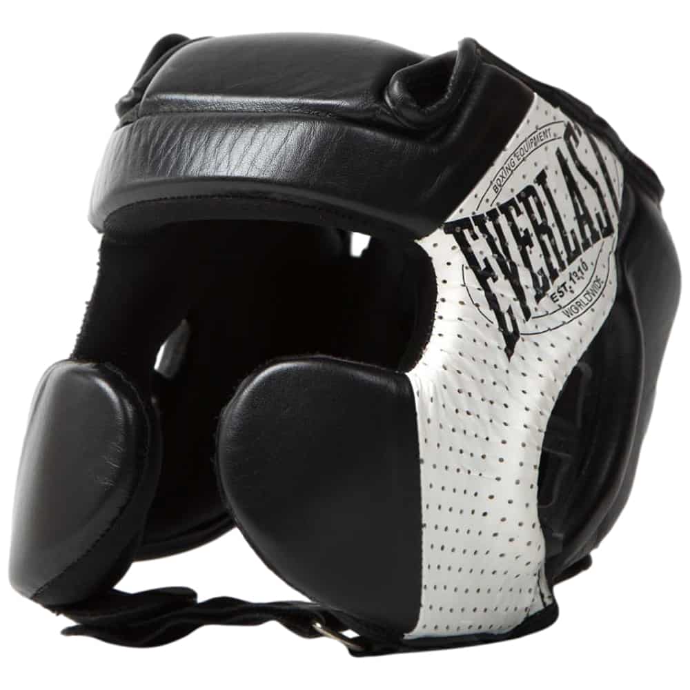 Load image into Gallery viewer, Everlast 1910 Headgear Black/White Side
