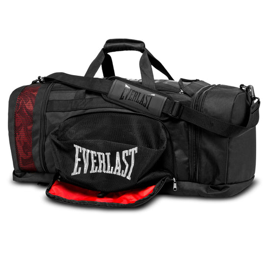 Load image into Gallery viewer, Everlast Contender Hybrid Duffle Bag Black Left Side
