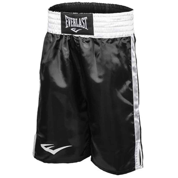 Everlast Professional Fight Shorts Black/White – MMA Fight Store