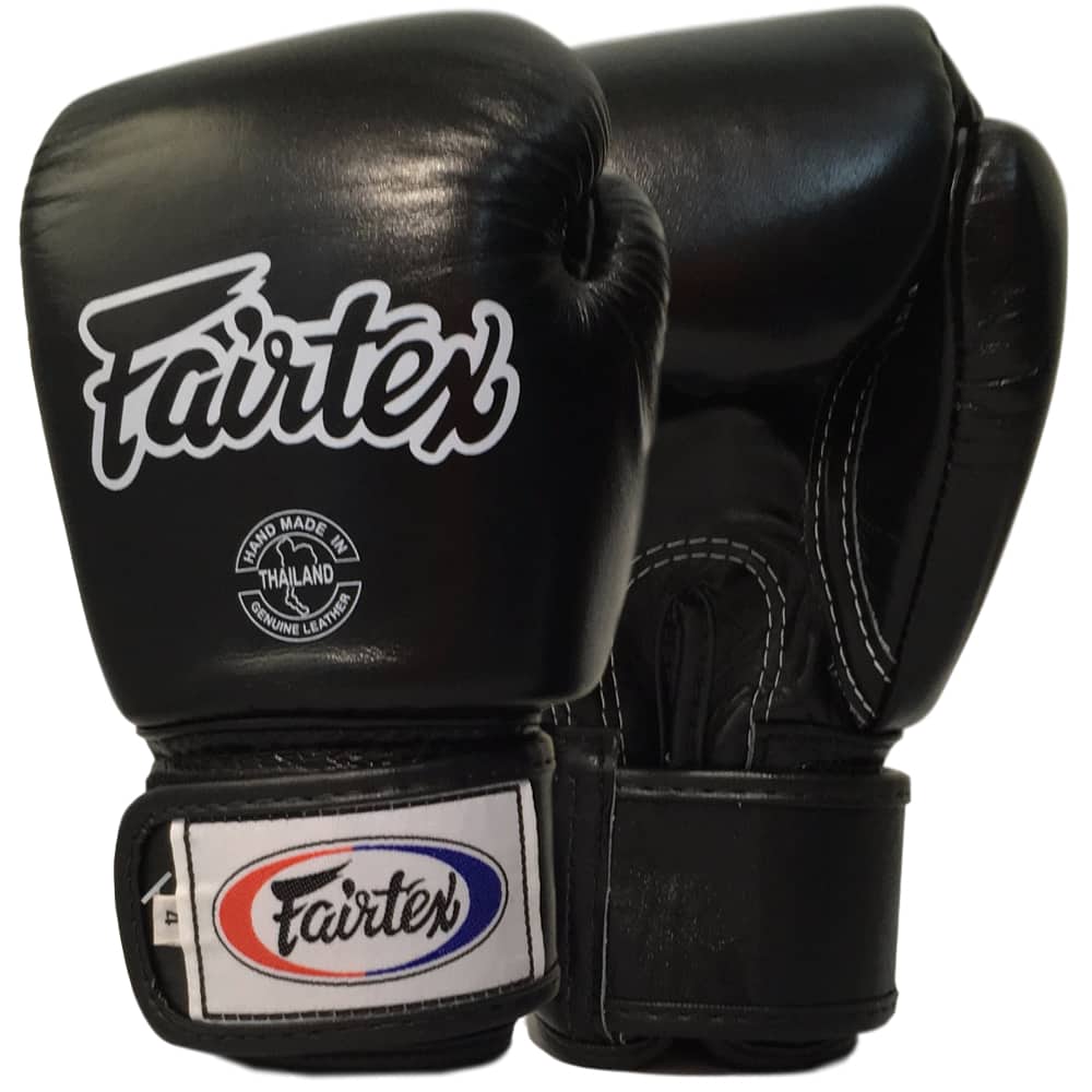 Fairtex BGV1 Tight Fit Universal Muay Thai / Boxing Gloves Kids Black