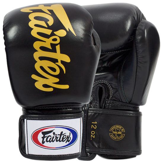 Load image into Gallery viewer, Fairtex BGV19 Deluxe Boxing Gloves Black
